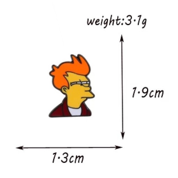 4/$20 Futurama Philip J Fry Eye Squint Enamel Pin - Picture 2 of 2